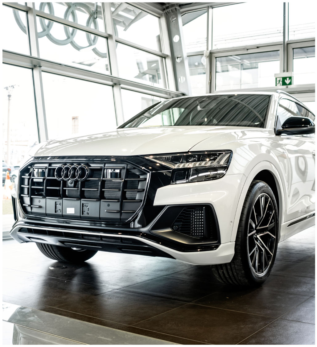 Audi with car window tint installed in Clinton